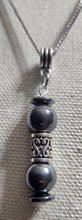 Load image into Gallery viewer, Purpose! Hematite and Metal Pendant Necklace and Bracelet  (Only One!)