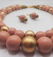 Load image into Gallery viewer, Mauve Majesty Necklace and Earring Set