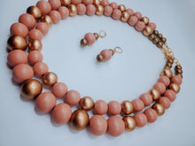 Load image into Gallery viewer, Mauve Majesty Necklace and Earring Set