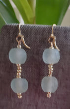 Load image into Gallery viewer, Light Green Glass Necklace, Earrings and Bracelet Set (Only One!)