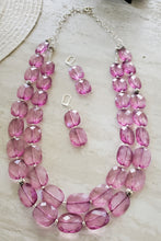 Load image into Gallery viewer, Purple Ice Necklae and Earring Set