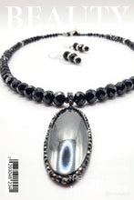 Load image into Gallery viewer, Black Beauty Pendant Necklace and Earring Set  (SOLD OUT)