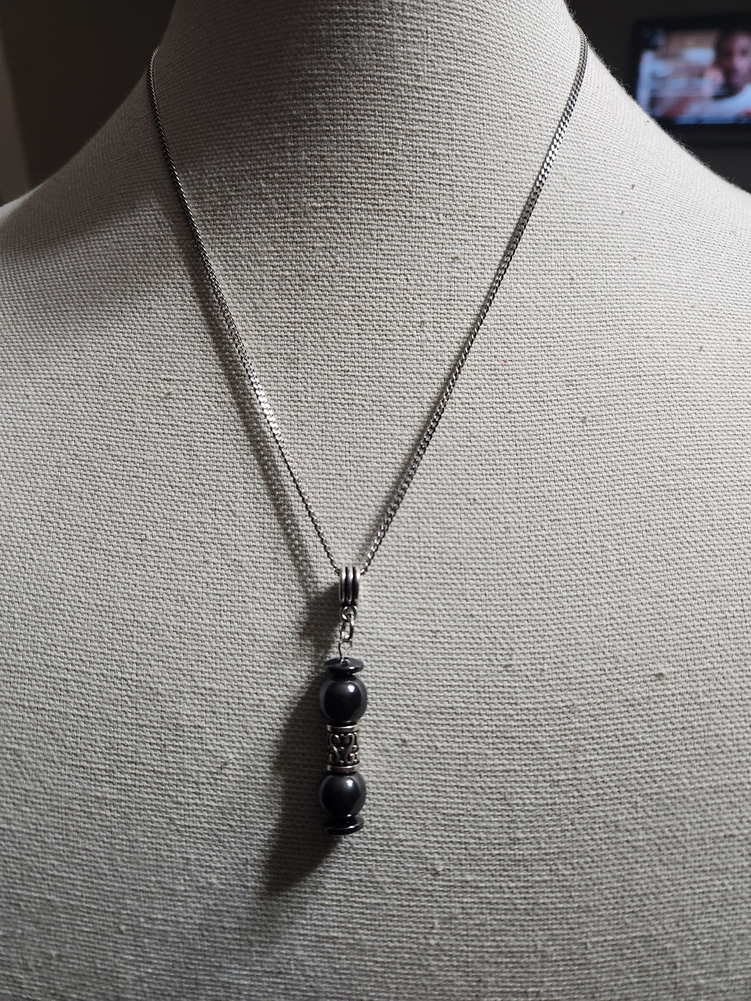 Purpose! Hematite and Metal Pendant Necklace and Bracelet  (Only One!)