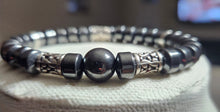 Load image into Gallery viewer, Purpose! Hematite and Metal Pendant Necklace and Bracelet  (Only One!)
