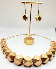 Load image into Gallery viewer, Good as Gold Necklace and Earring Set
