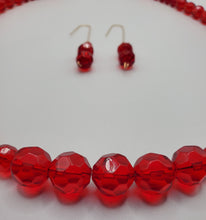 Load image into Gallery viewer, Red, Red, Red Necklace and Earring Set (Only One)
