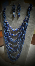 Load image into Gallery viewer, Blue Link and Lapis  Necklace and Earring Set  - Two Available!
