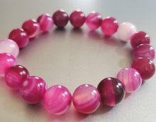 Load image into Gallery viewer, Pink is Perfect Glass Bead Bracelet ( 3 Available)
