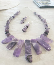 Load image into Gallery viewer, Purple with Passion Necklace and Earring Set  - LGA Collection
