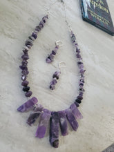 Load image into Gallery viewer, Purple with Passion Necklace and Earring Set  - LGA Collection
