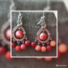 Load image into Gallery viewer, Red Rouge Necklace and Earring Set  (Only One)
