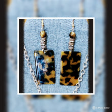 Load image into Gallery viewer, Leopard Print Pendant Necklace and Earring Set - Only One!
