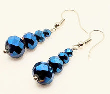 Load image into Gallery viewer, Stunning Blue and Silver Necklace and Earring Set
