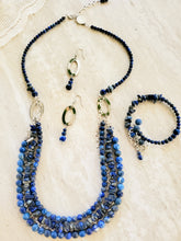 Load image into Gallery viewer, Blue Lapis (Necklace/Earring/Bracelet Set) - Only One!   PRICE REDUCTION!
