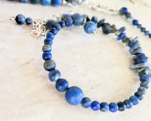 Load image into Gallery viewer, Blue Lapis (Necklace/Earring/Bracelet Set) - Only One!   PRICE REDUCTION!
