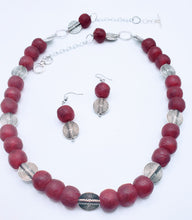 Load image into Gallery viewer, Get Red-y - Necklace and Earring Set
